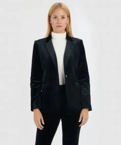 Forcast Bentley Corduroy Blazer Black