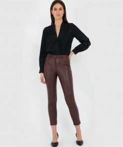Forcast Luisa Faux Leather Pants Chocolate -Deals The Style Setters Store http3A2F2Fstatic.theiconic.com .au2Fp2Fforcast 7814 4357531 4