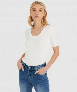 Forcast Rina Puff Sleeve Knit Top Ivory -Deals The Style Setters Store http3A2F2Fstatic.theiconic.com .au2Fp2Fforcast 7822 2297521 5