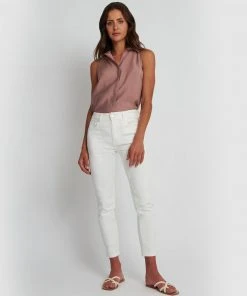 Forcast Justine Collared Sleeveless Shirt Rose -Deals The Style Setters Store http3A2F2Fstatic.theiconic.com .au2Fp2Fforcast 7868 7031741 4