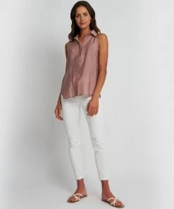 Forcast Justine Collared Sleeveless Shirt Rose -Deals The Style Setters Store http3A2F2Fstatic.theiconic.com .au2Fp2Fforcast 7873 7031741 6