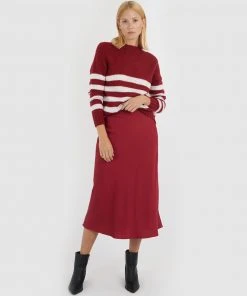 Forcast Zariyah Pinstripe Sweater Red -Deals The Style Setters Store http3A2F2Fstatic.theiconic.com .au2Fp2Fforcast 7933 0554031 4