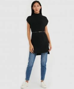 Forcast Edith Knitted Tunic Black -Deals The Style Setters Store http3A2F2Fstatic.theiconic.com .au2Fp2Fforcast 7937 4369721 4
