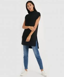 Forcast Edith Knitted Tunic Black -Deals The Style Setters Store http3A2F2Fstatic.theiconic.com .au2Fp2Fforcast 7939 4369721 5