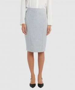Forcast Thea Pencil Skirt Grey