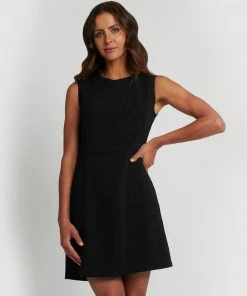Forcast Polina Sleeveless Dress Black