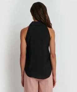 Forcast Justine Collared Sleeveless Shirt Black -Deals The Style Setters Store http3A2F2Fstatic.theiconic.com .au2Fp2Fforcast 8139 0131741 4