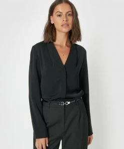 Forcast Lilian 2 Long Sleeve Blouse Black