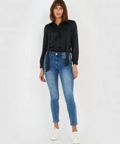 Forcast Ivy Detachable Satin Blouse Black -Deals The Style Setters Store http3A2F2Fstatic.theiconic.com .au2Fp2Fforcast 8493 0286621 5