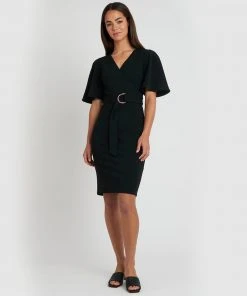 Forcast Lian Wing Sleeve Dress Black -Deals The Style Setters Store http3A2F2Fstatic.theiconic.com .au2Fp2Fforcast 8935 6668241 4
