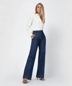 Forcast Joelene Wide Leg Jeans Dark Blue -Deals The Style Setters Store http3A2F2Fstatic.theiconic.com .au2Fp2Fforcast 8989 5340251 3