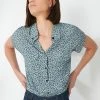 Forcast Zamira Short Sleeve Blouse Blue