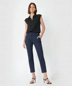 Forcast Stella High-Waist Trousers Navy -Deals The Style Setters Store http3A2F2Fstatic.theiconic.com .au2Fp2Fforcast 9009 8369111 5