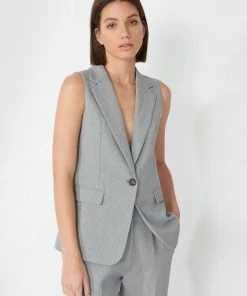 Forcast Kamila Vest Jacket Marle Grey
