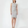 Forcast Sylvie Pencil Dress Indigo Grey