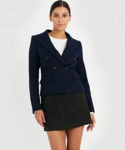 Forcast Cleo Cropped Jacket Navy -Deals The Style Setters Store http3A2F2Fstatic.theiconic.com .au2Fp2Fforcast 9044 4001331 6