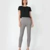 Forcast Dalia Slim Printed Pants Grey