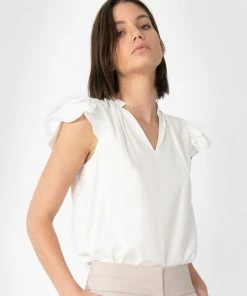 Forcast Mira Frill V-Neck Blouse Ivory -Deals The Style Setters Store http3A2F2Fstatic.theiconic.com .au2Fp2Fforcast 9133 8464841 3