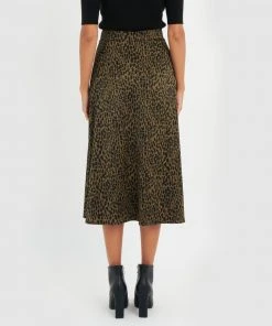 Forcast Marion Printed A-Line Skirt Khaki -Deals The Style Setters Store http3A2F2Fstatic.theiconic.com .au2Fp2Fforcast 9271 9295231 3