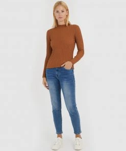 Forcast Brooke Mock Neck Knit Tan -Deals The Style Setters Store http3A2F2Fstatic.theiconic.com .au2Fp2Fforcast 9370 8454031 4