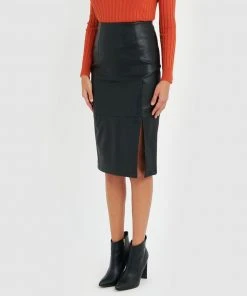 Forcast Calia Faux Leather Skirt Black -Deals The Style Setters Store http3A2F2Fstatic.theiconic.com .au2Fp2Fforcast 9411 3001331 5