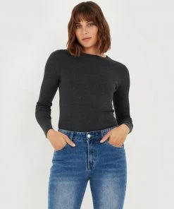 Forcast Tania Crew Neck Knit Charcoal -Deals The Style Setters Store http3A2F2Fstatic.theiconic.com .au2Fp2Fforcast 9443 9439331 6