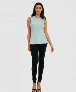 Forcast Kya Peplum Knit Top Light Aqua -Deals The Style Setters Store http3A2F2Fstatic.theiconic.com .au2Fp2Fforcast 9675 3579121 4