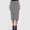 Forcast Kina Zig Zag Knit Skirt Multi