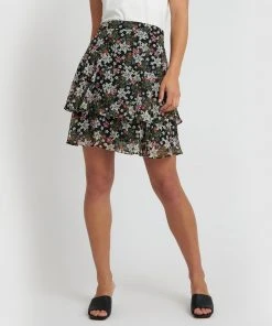 Forcast Carly Mini Skirt Black