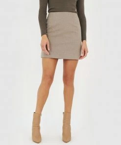Forcast Opal Mini Skirt Oatmeal