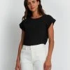 Forcast Baylee Basic Tee Black