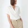 Forcast Hope V-Neck Blouse Ivory