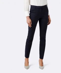 Forever New Faye Full Length Slim Pants Navy