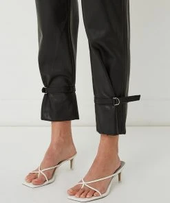 FRIEND of AUDREY Alex Belted Vegan Leather Tapered Pants Black -Deals The Style Setters Store http3A2F2Fstatic.theiconic.com .au2Fp2Ffriend of audrey 0956 5880131 5