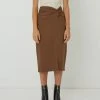 FRIEND of AUDREY Paola Twist Skirt Taupe