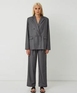 FRIEND of AUDREY Carter Double Breasted Blazer Dark Slate -Deals The Style Setters Store http3A2F2Fstatic.theiconic.com .au2Fp2Ffriend of audrey 2592 8902621 4