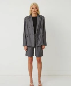 FRIEND of AUDREY Carter Pleated Shorts Dark Slate -Deals The Style Setters Store http3A2F2Fstatic.theiconic.com .au2Fp2Ffriend of audrey 2642 9902621 3