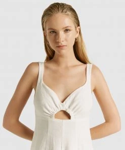 FRIEND of AUDREY Joan Linen Cut-out Dress White -Deals The Style Setters Store http3A2F2Fstatic.theiconic.com .au2Fp2Ffriend of audrey 3412 4738051 4