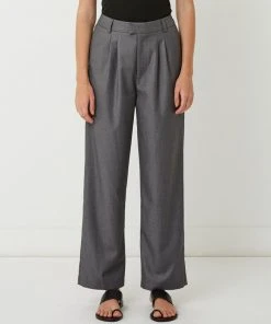 FRIEND of AUDREY Carter Full Length Trousers Dark Slate