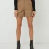 FRIEND of AUDREY Frankie Tailored Shorts Taupe