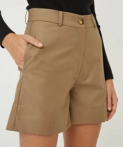 FRIEND of AUDREY Frankie Tailored Shorts Taupe -Deals The Style Setters Store http3A2F2Fstatic.theiconic.com .au2Fp2Ffriend of audrey 5488 8753221 4