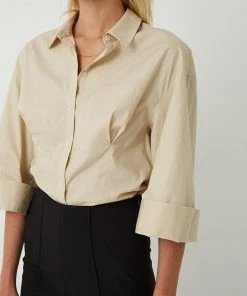 FRIEND of AUDREY Clare Oversized Sleeves Shirt Latte -Deals The Style Setters Store http3A2F2Fstatic.theiconic.com .au2Fp2Ffriend of audrey 5640 7876221 4