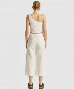 FRIEND of AUDREY Astor Cropped Linen Pants White -Deals The Style Setters Store http3A2F2Fstatic.theiconic.com .au2Fp2Ffriend of audrey 5918 862888 3