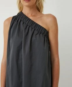 FRIEND of AUDREY Lola One Shoulder Cotton-Blend Dress Dark Slate -Deals The Style Setters Store http3A2F2Fstatic.theiconic.com .au2Fp2Ffriend of audrey 6427 6950321 4
