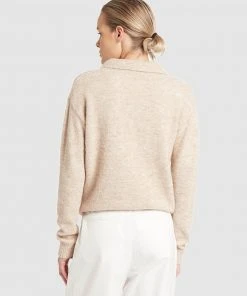 FRIEND of AUDREY Greta Polo Knit Top Oatmeal -Deals The Style Setters Store http3A2F2Fstatic.theiconic.com .au2Fp2Ffriend of audrey 7538 2407351 3