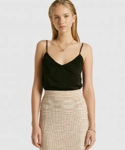 FRIEND of AUDREY Violette Lingerie Top Black