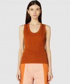 Gorman Miriam Knit Tank Rust
