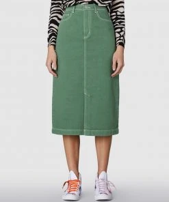 Gorman Georgia Denim Skirt Green