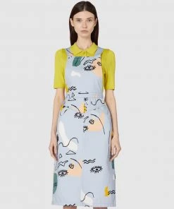 Gorman Incomplete Thought Pinafore Print