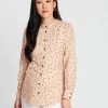 Isabella Oliver Juniper Maternity Blouse Light Peach Polka
